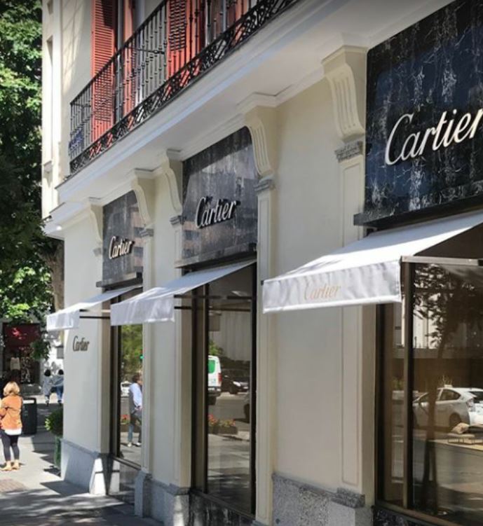 Boutique Cartier el barrio de Salamanca en Madrid en Calle Serrano